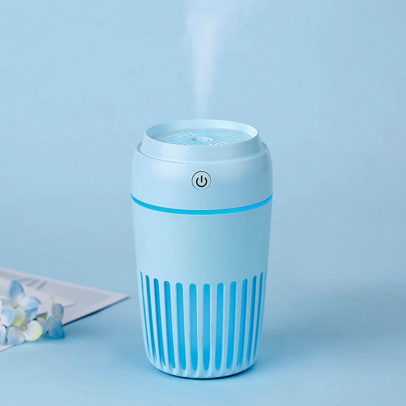 PLATINET HUMIDIFICADOR DE AIRE USB 300ML AZUL + LUZ DE NOCHE 7 COLORES LED