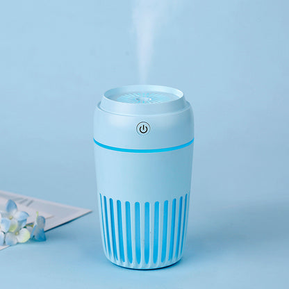 PLATINET HUMIDIFICADOR DE AIRE USB 300ML AZUL + LUZ DE NOCHE 7 COLORES LED