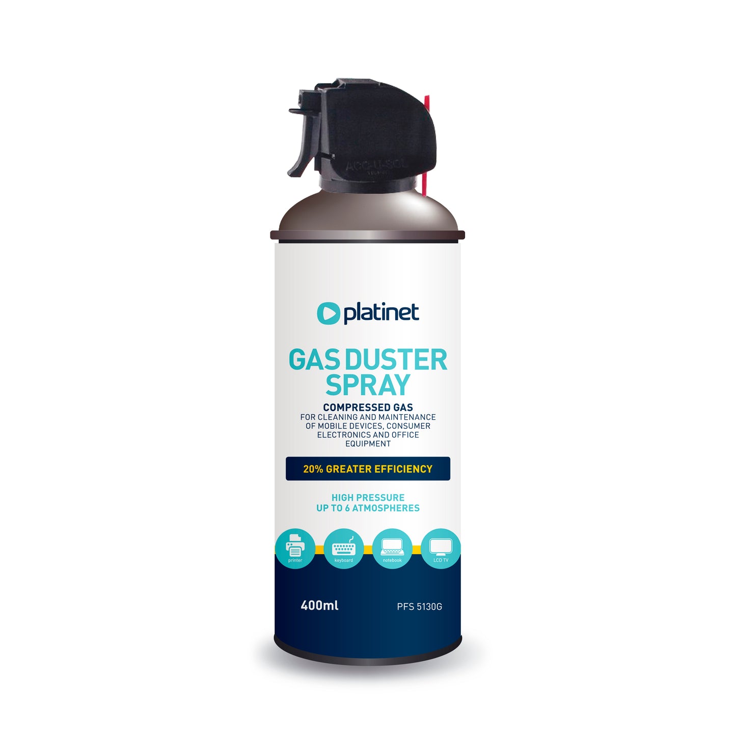 PLATINET COMPRESSED AIR 400ML WITH GUN 5130G