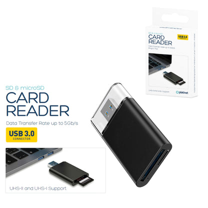 PLATINET LECTOR DE TARJETAS microSD/TF UHS-II USB 3.0 2 RANURAS
