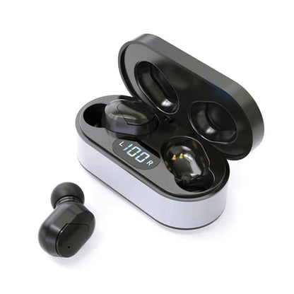 PLATINET AURICULARES BLUETOOTH + ESTUCHE CARGA NEGRO PM1050