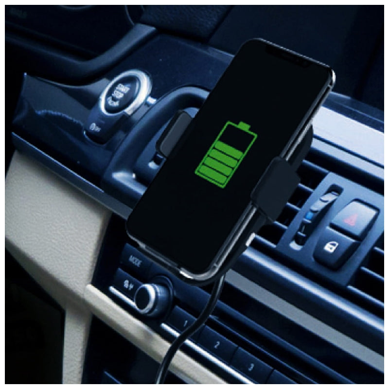 PLATINET CARGADOR+SOPORTE COCHE CARGA INALAMBRICA QI 2A/5V/10W