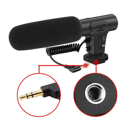 KIT PLATINET VIDEO BLOGGER 4 em 1 MIC LED LUZ TRIPÉ SUPORTE
