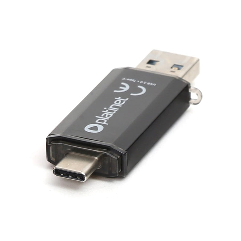 PLATINET PENDRIVE USB 3.0 2in1 USB+TYPE-C 128GB BLACK