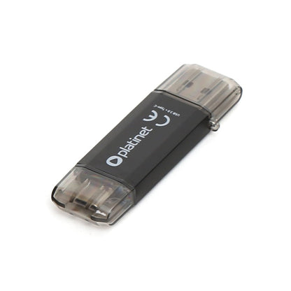 PLATINET PENDRIVE USB 3.0 2in1 USB+TYPE-C 128GB BLACK