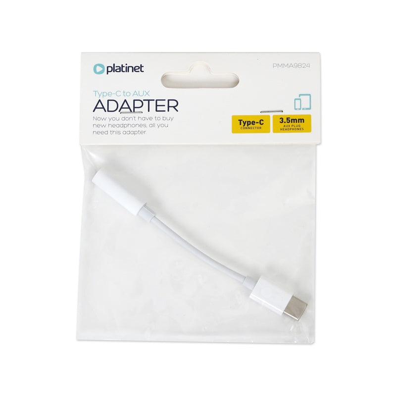 PLATINET CABLE ADAPTADOR SMARTPHONE TIPO-C - AUX