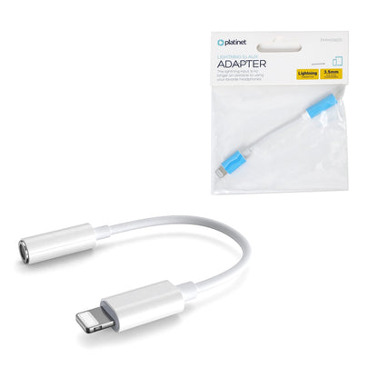 PLATINET CABLE ADAPTADOR SMARTPHONE LIGHTNING - AUX