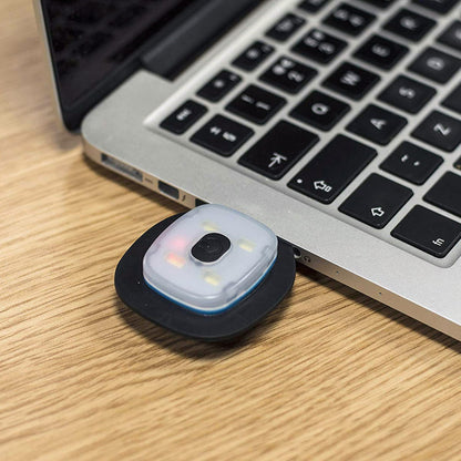 PLATINET GORRO INVIERNO CON LINTERNA FRONTAL LED 48LM ROJO