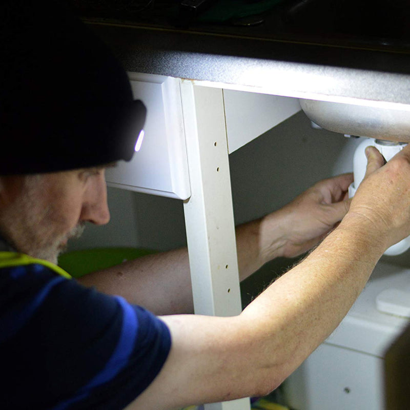 PLATINET GORRO INVIERNO CON LINTERNA FRONTAL LED 48LM ROJO