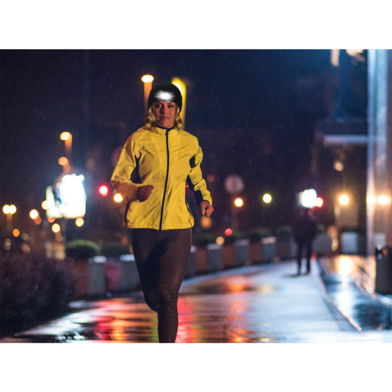 PLATINET GORRO INVIERNO CON LINTERNA FRONTAL LED 48LM ROJO