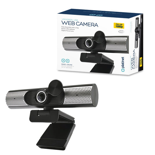 PLATINET WEBCAM 1080P FULL HD AUTOFOCUS DIGITAL + ALTAVOZ