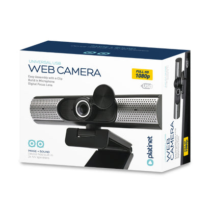 PLATINET WEBCAM 1080P FULL HD AUTOFOCUS DIGITAL + ALTAVOZ