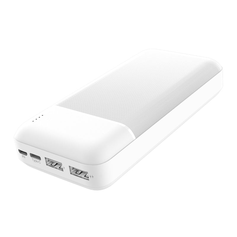 PLATINET POWER BANK 20.000mAh POLYMERO ABS BLANCO