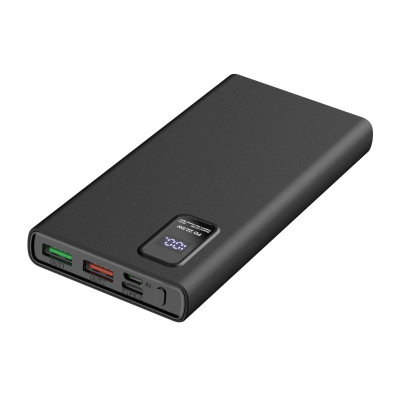 PLATINET POWER BANK 10.000mAh POLYMERO CARGA RAPIDA 3.0 NEGRO