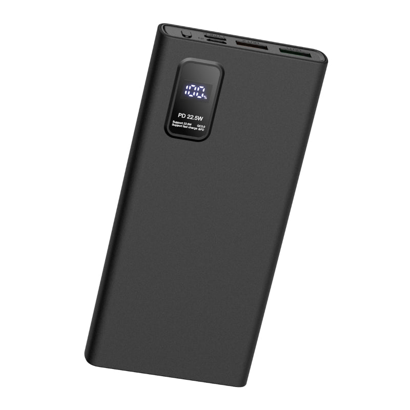 PLATINET POWER BANK 10.000mAh POLYMERO CARGA RAPIDA 3.0 NEGRO