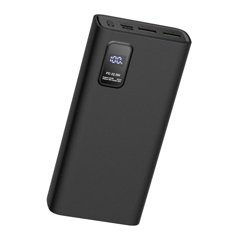 PLATINET POWER BANK 20.000mAh POLYMERO CARGA RAPIDA 3.0 NEGRO