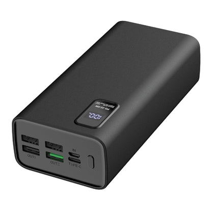 PLATINET POWER BANK 30.000mAh POLYMERO CARGA RAPIDA 3.0 NEGRO