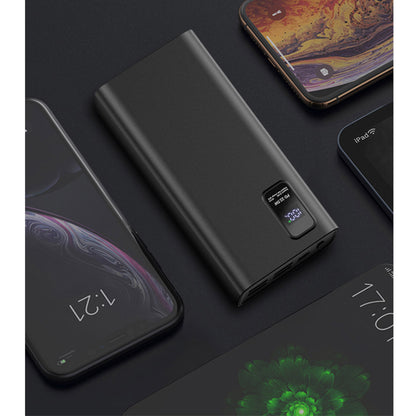 PLATINET POWER BANK 30.000mAh POLYMERO CARGA RAPIDA 3.0 NEGRO