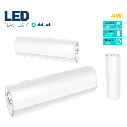 PLATINET LINTERNA LED 4W 1200mAh