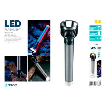 PLATINET LINTERNA LED ALUMINIO 5W 2400mAh