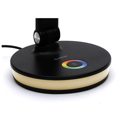 PLATINET RGB 12W LED TABLE LAMP WITH USB CHARGING POINT BLACK