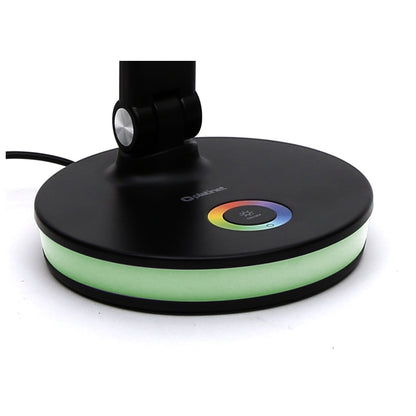 PLATINET RGB 12W LED TABLE LAMP WITH USB CHARGING POINT BLACK