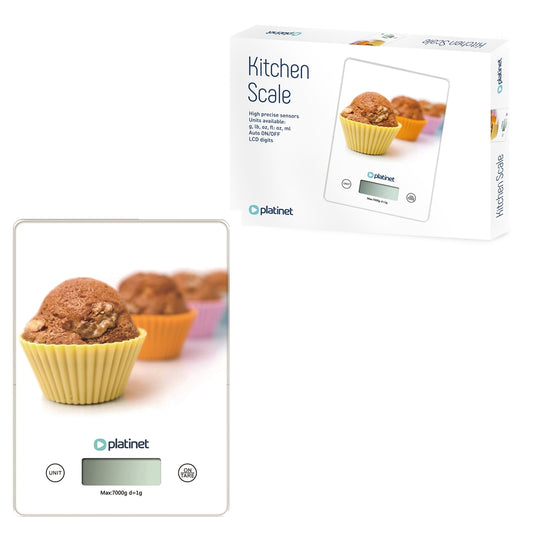 PLATINET BASCULA DE COCINA DIGITAL 7 KG MUFFIN
