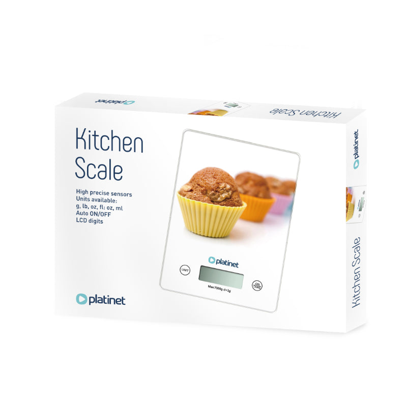 BALANÇA DE COZINHA DIGITAL PLATINET 7 KG MUFFIN