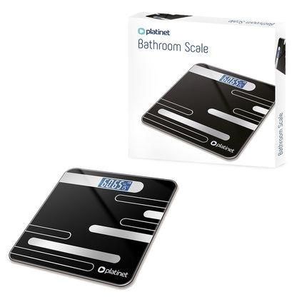 PLATINET BASCULA DE BAÑO 180 KG NEGRO PBS26B
