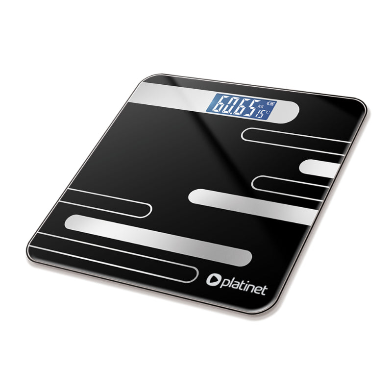 PLATINET BASCULA DE BAÑO 180 KG NEGRO PBS26B