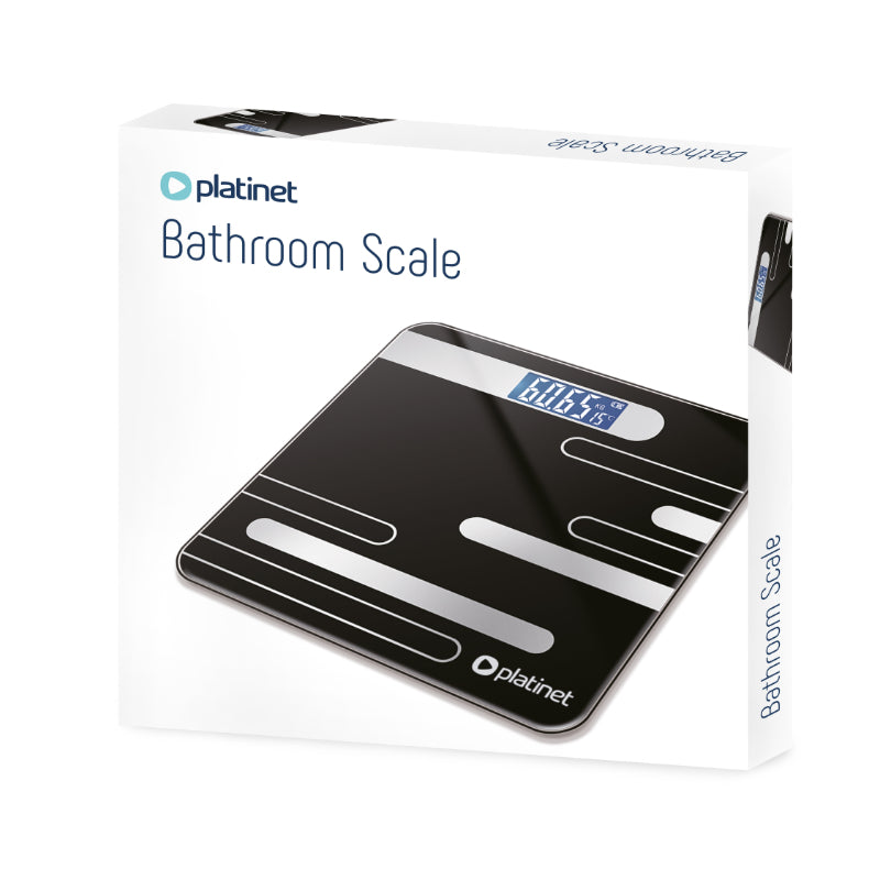 PLATINET BASCULA DE BAÑO 180 KG NEGRO PBS26B