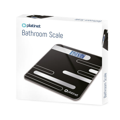 PLATINET BASCULA DE BAÑO 180 KG NEGRO PBS26B