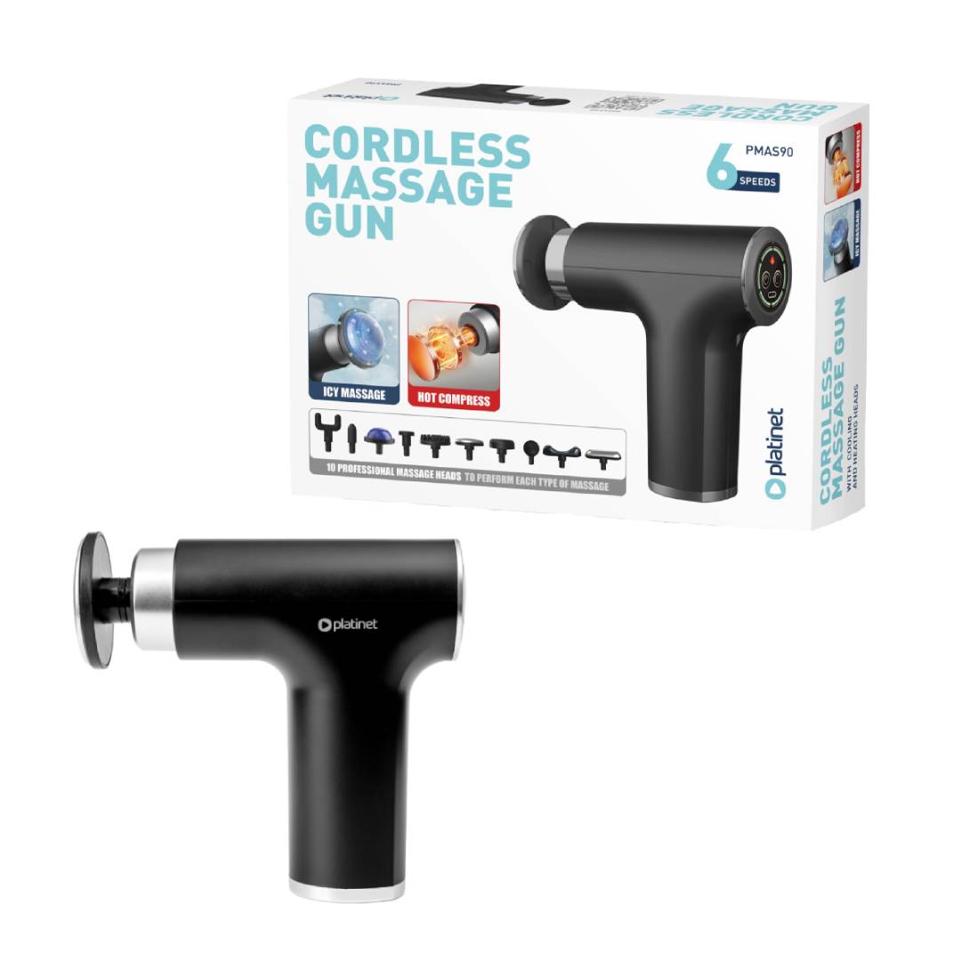 PLATINET MASSAGE GUN 1500mAh 2400-3200RPM 10 HEADS
