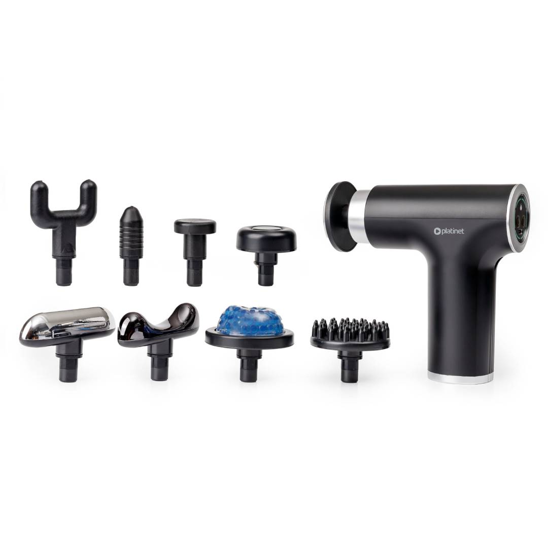 PLATINET MASSAGE GUN 1500mAh 2400-3200RPM 10 HEADS