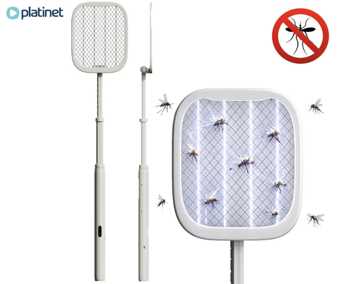 PLATINET MOSQUITERA RAQUETA EXTENSIBLE RECARGABLE1200mAh