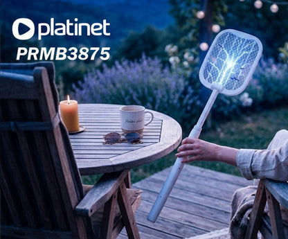 PLATINET MOSQUITERA RAQUETA EXTENSIBLE RECARGABLE1200mAh