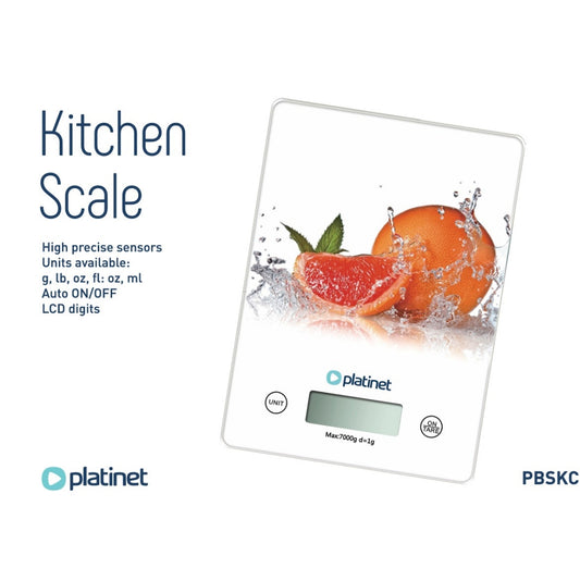 PLATINET BASCULA DE COCINA DIGITAL 7 KG FRUIT