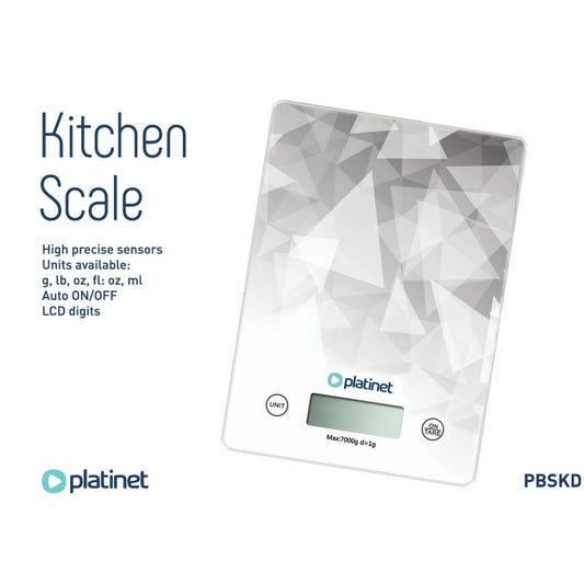 PLATINET BASCULA DE COCINA DIGITAL 7 KG DESING