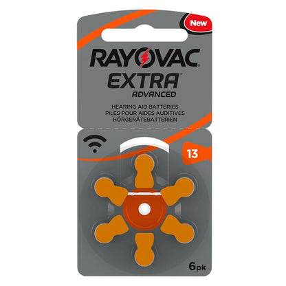 RAYOVAC HEARING BATTERY ZINC 13AE 1.45V EXTRA ADVANCED 0%MG BLISTER*6