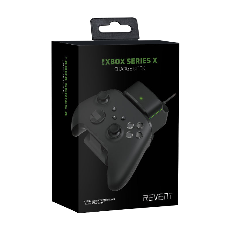 REVENT DOCK CARGA INALAMBRICA MANDO XBOX SERIE X+BATERIA 700mAh NEGRO