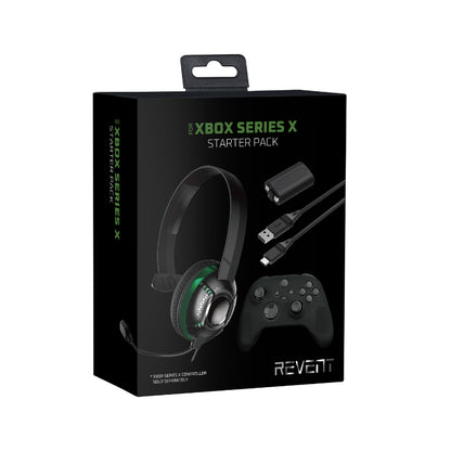 REVENT KIT XBOX SERIE X - AURICULAR CHAT+FUNDA MANDO SILICONA+CABLE CARGA CON BATERIA RECARGABLE