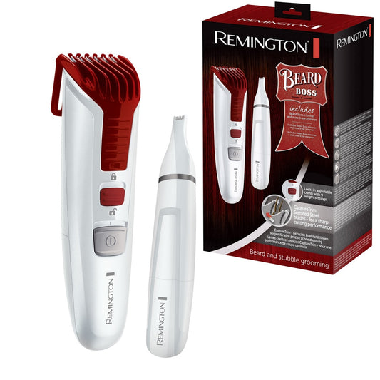 REMINGTON 2-EN-1 BARBERO + RECORTADOR FACIAL MB4122