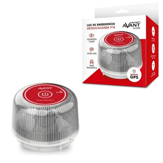 AVANT BALIZA LUZ DE EMERGENCIA V16 CONECTADA DGT INCLUYE DATOS AV1201