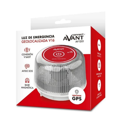 AVANT BALIZA LUZ DE EMERGENCIA V16 CONECTADA DGT INCLUYE DATOS AV1201