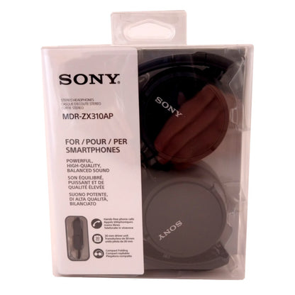 SONY AURICULARES DIADEMA MICROFONO MDR-ZX310AP NEGRO