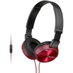 SONY AURICULARES DIADEMA MICROFONO MDR-ZX310AP ROJO