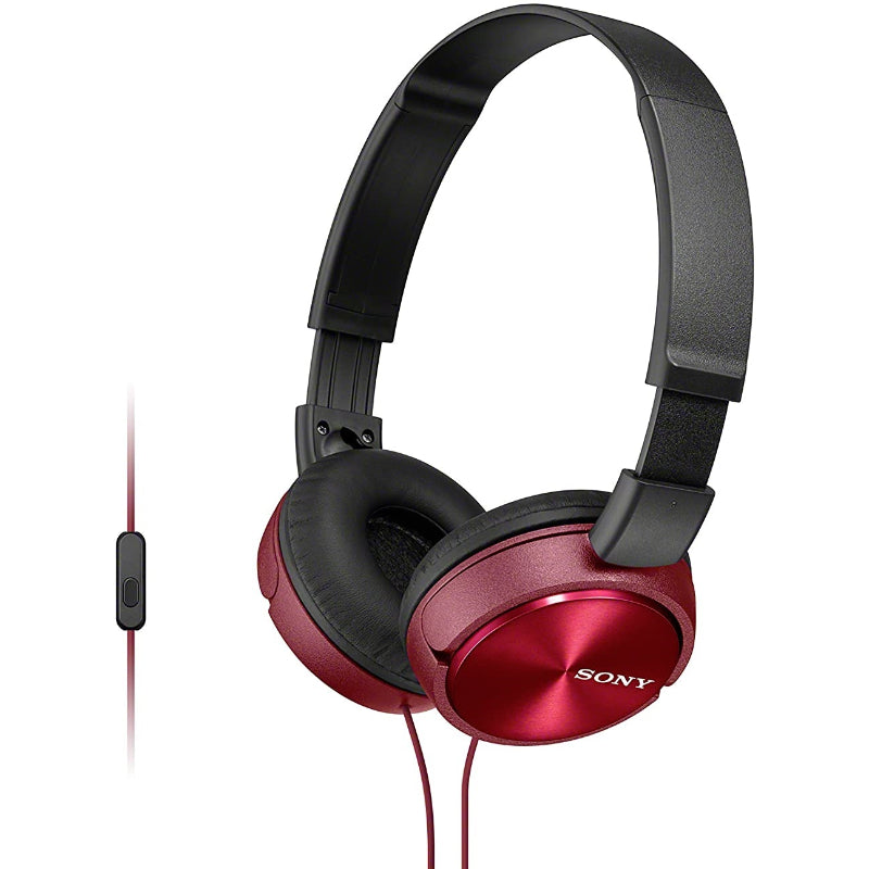 SONY AURICULARES DIADEMA MICROFONO MDR-ZX310AP ROJO