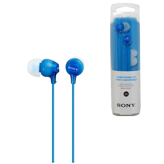 SONY AURICULARES BOTON MDR-EX15LP AZUL