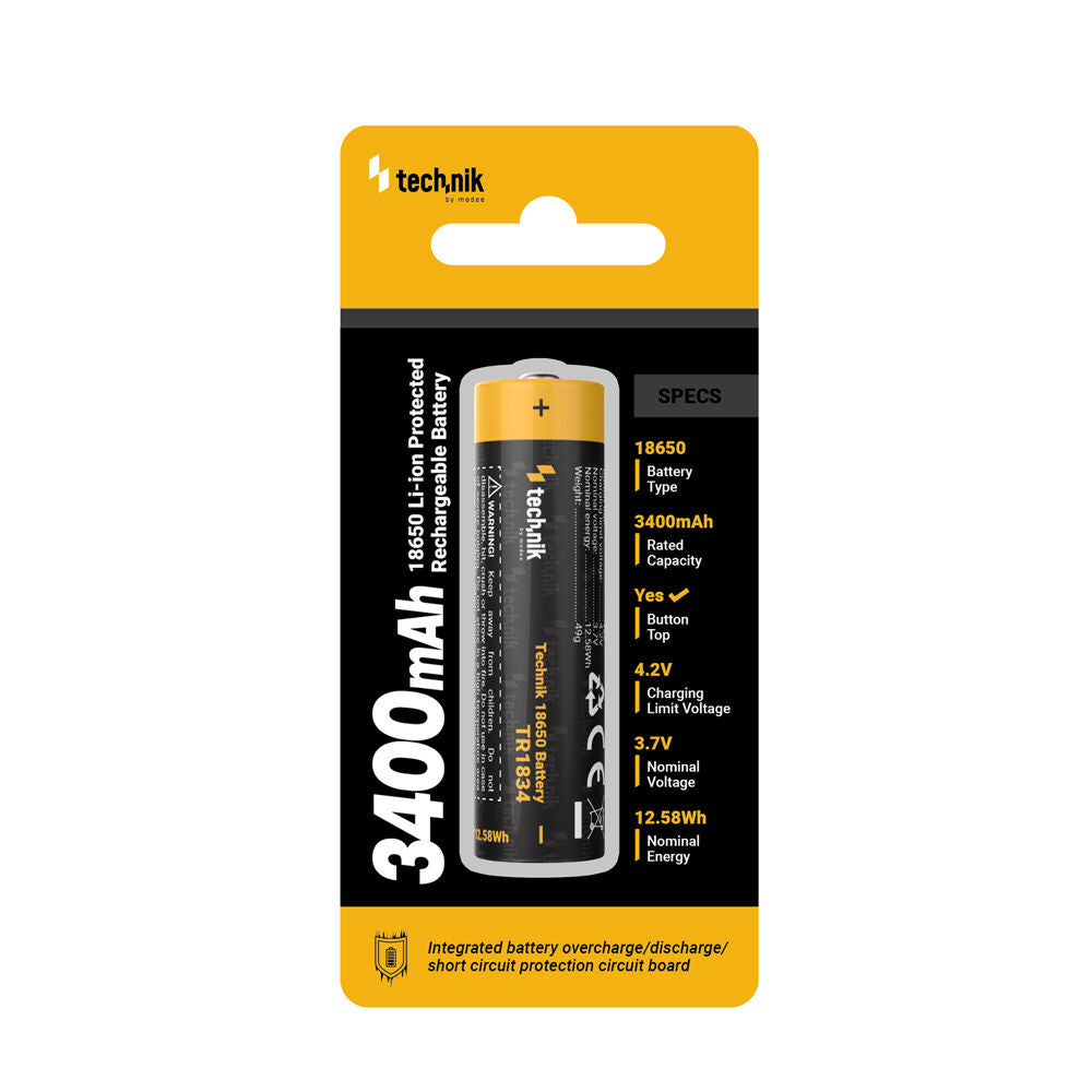 TECHNIK 18650 3400mAh 3.7V BLISTER*1