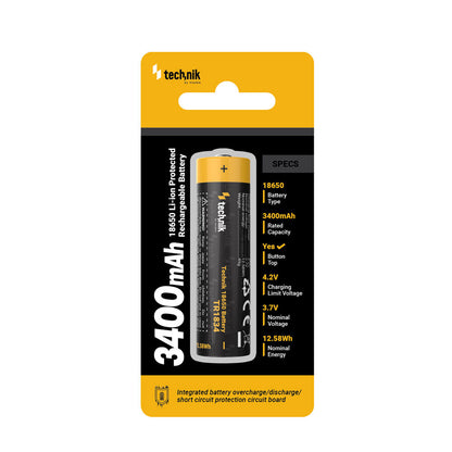 TECHNIK 18650 3400mAh 3.7V BLISTER*1